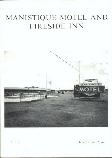 Manistique Motel - Yearbook Ad 1968